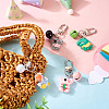 4Pcs 4 Styles Animal Resin Pendant Decorations HJEW-TAC0069-7