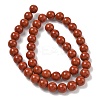 Grade A Natural Red Jasper Bead Strands X-G-P075-36-8mm-5