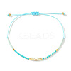 Bohemian Glass Seed Bead Braided Bracelets WO6368-6-1