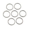 Tarnish Resistant 304 Stainless Steel Open Jump Rings STAS-J013-14xx1.2mm-01-1