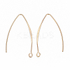 Brass Earring Hooks X-KK-N231-07-NF-2