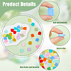 36Pcs 12 Colors Silicone Beads SIL-DC0001-26-4