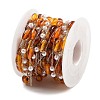 Handmade Amber & CCB Plastic Beaded Chains CHS-P019-12G-3