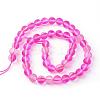 Synthetic Moonstone Beads Strands G-R375-6mm-A01-2