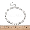 304 Stainless Steel Rhinestone Cup Chain Bracelets for Women BJEW-F488-26G-P-5