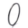 1mm Polished Plain Dome Finger Ring for Girl Women RJEW-C012-02E-EB-3