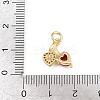 Brass Micro Pave Colorful Cubic Zirconia Pendants KK-E798-06A-G-3