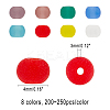 6/0 Transparent Colours Rainbow & Opaque Colours Rainbow & Frosted Colours Glass Seed Beads SEED-FH0001-02A-2