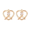 Brass with Glass Rhinestone Pendants KK-N254-64G-1
