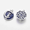 Natural Lapis Lazuli Kitten Pendants G-J386-B12-2