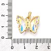 Brass Micro Pave Cubic Zirconia Pendants ZIRC-P079-B02-15-G-3