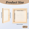 DIY Children Wood Decoration Clay Picture Frame WOOD-WH20008-07H-2