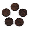 Natural Wenge Wood Pendants WOOD-T023-29B-01-1