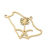 201 Stainless Steel Laser Cut Pendants STAS-P428-15G-1