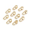 Brass Screw Carabiner Lock Charms LS-KK-T047-08G-1