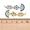 Brass Micro Pave Cubic Zirconia Pendants KK-K412-03-3