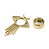 Ion Plating(IP) 304 Stainless Stee Locket Big Pendants STAS-S132-12G-02-2
