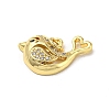 Brass Micro Pave Cubic Zirconia Pendants FIND-Z023-02D-2