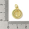 Brass Micro Pave Cubic Zirconia Charms KK-M283-27B-02-3