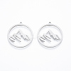 Non-Tarnish 304 Stainless Steel Pendants STAS-N090-LA911-1-3