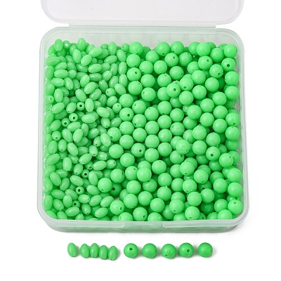 600Pcs 2 Styles Plastic Fishing Beads FIND-FH0001-80-1