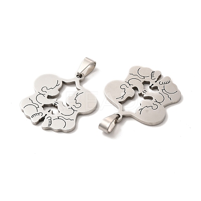 Non-Tarnish 201 Stainless Steel Pendants STAS-K251-030P-1