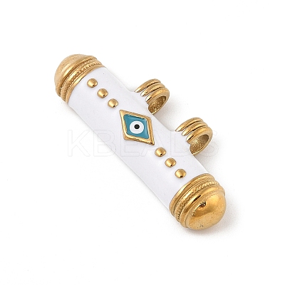 304 Stainless Steel Enamel Pendants STAS-P380-05G-02-1