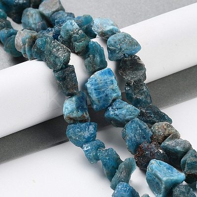 Raw Rough Natural Apatite Beads Strands G-B065-C21-1