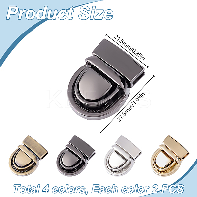 Zinc Alloy Bag Tuck Lock Clasps FIND-DR0001-49-1