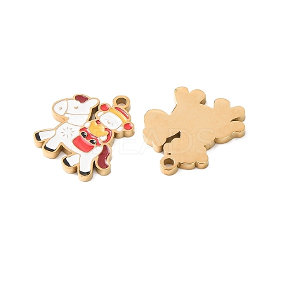 304 Stainless Steel Pendants STAS-D221-02G-1