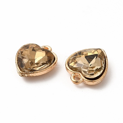 Faceted Glass Rhinestone Pendants GLAA-I051-B02-1