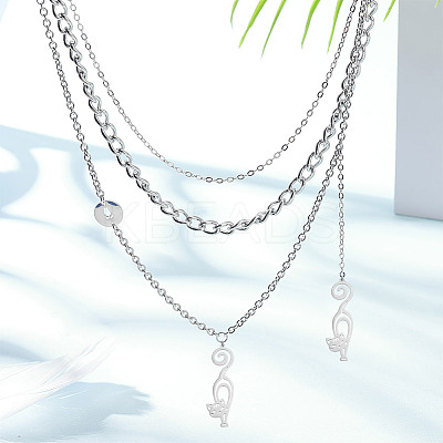 10Pcs 201 Stainless Steel Pendants STAS-UN0060-25-1