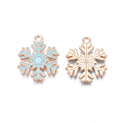 Christmas Style Alloy Enamel Pendants X-ENAM-Q442-68A-1