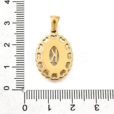 Golden 304 Stainless Steel Pendants STAS-K300-02G-K-1