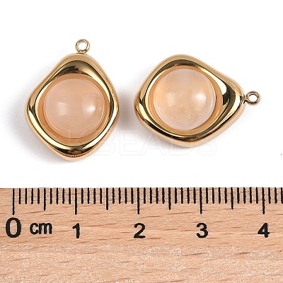 Natural Rose Quartz Pendants STAS-L022-487G-01-1