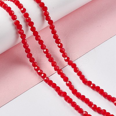 Faceted(32 Facets) Glass Beads Strands EGLA-J042-35A-05-1