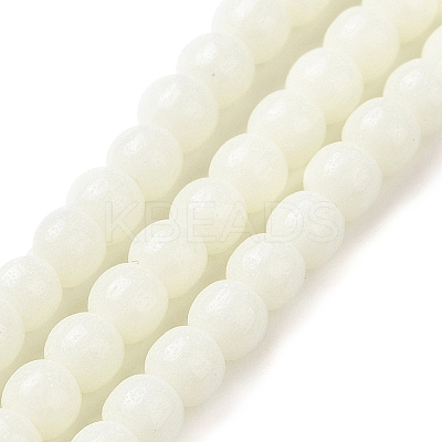 Luminous Glass Bead Strands GLAA-H018-01B-1