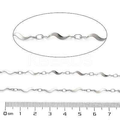 304 Stainless Steel Wave Bar Link Chains CHS-A016-55P-A-1