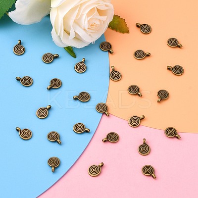 Tibetan Style Alloy Charms MLF0339Y-NF-1