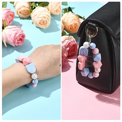 35Pcs 7 Styles Food Grade Eco-Friendly Silicone Beads SIL-YW0001-25-1