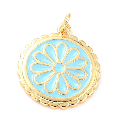 Real 18K Gold Plated Brass Pendants KK-L206-013G-03-1