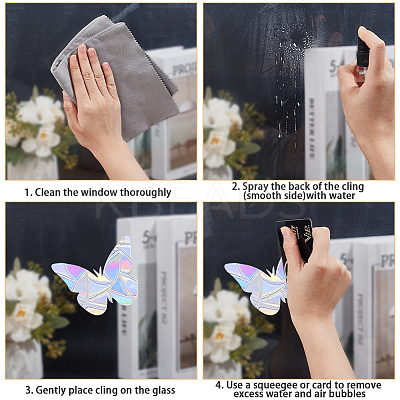 PVC Waterproof Shopwindow Decorative Sticker DIY-WH20007-17K-1