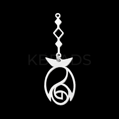 Non-Tarnish 201 Stainless Steel Big Pendants STAS-S105-LA363-1-1