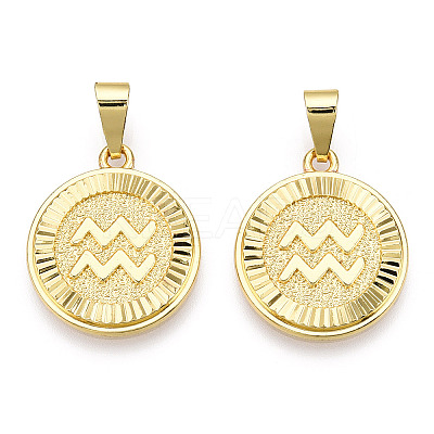 Brass Pendants KK-T070-02G-1