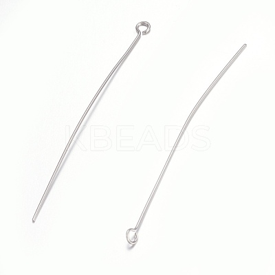Tarnish Resistant 304 Stainless Steel Eye Pins STAS-O105-01P-0.6x55mm-1