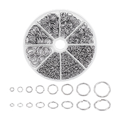 304 Stainless Steel Open Jump Rings STAS-PH0006-83-1