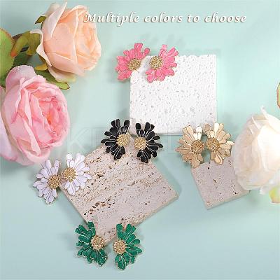 Vintage Flower Stud Earrings for Women JE1095E-1