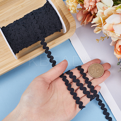 25M Nylon S Shaped Lace Ribbon OCOR-GF0003-60A-1