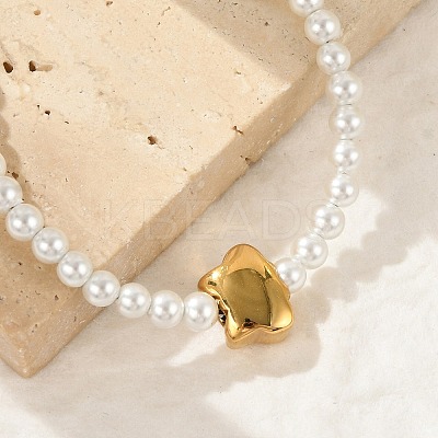 Plastic Imitation Pearl Beads Bracelets for Women BJEW-M056-12G-1