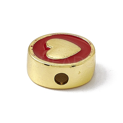 Brass Enamel Beads LS-KK-F814-06G-01-1